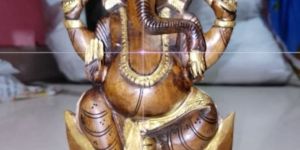 Wooden Ganesh