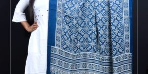 Modal Silk Dupatta with Tissue Pallu