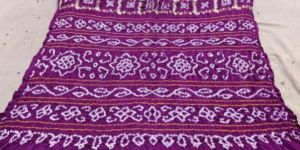 Pure Gaji Silk Bandhej Saree