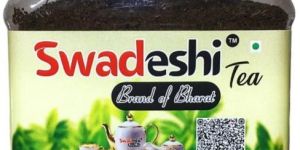 250g Swadeshi Superior Gold CTC Tea Jar Swadeshi Tea Brand of Bharat Best Superior Gold Tea