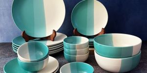 Trihni Hand Painted Ceramic Dinner Set