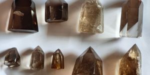 Natural Citrine Smoky Tower