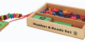 Wood Number and Bead Set