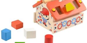 Wooden Shape Sorting Hut