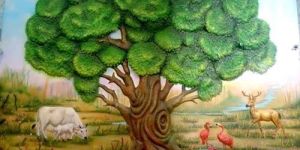 Fiber Color Coated Mural