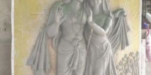 Fiber Radha Krishna Mural