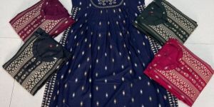 Nayra 3 Rayon Mirror Work Flared Kurti