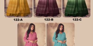 Sayuri 122 Heavy Fox Georgette Pading Embroidery Work Anarkali Suit