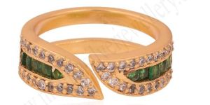 Multi Zircon Brass Ring