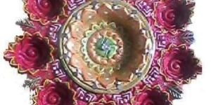 Rangoli Thali Diya