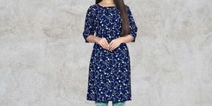 Blue Printed Kurti