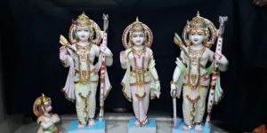 Muilticolor Marble RAM Darbar Statue