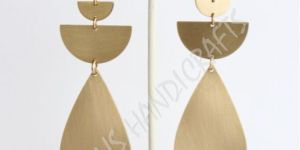Round Designs Brass Hughie Earrings
