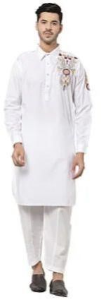 Mens Embroidered Pathani Suit