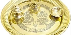 Brass Pooja Thali Set