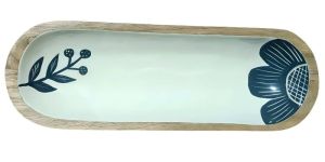 Hand Painted Wooden Serving Platter