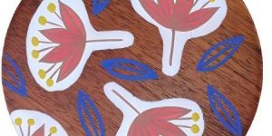 Hand Painted Wooden Coaster Milti Colour