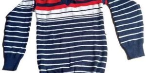 Men Woolen Striped Sweater