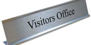 Stainless Steel Office Name Plate