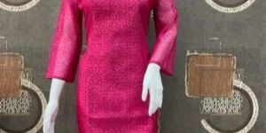 Ladies Chanderi Silk Kurti