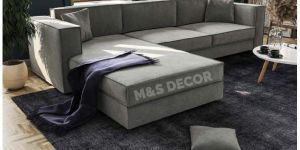 Straight Line L Shape Corner Sofa Set