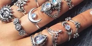 Oxidized Silver Rings