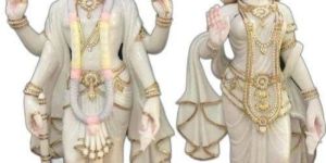 Marble Laxmi Narayan Statue