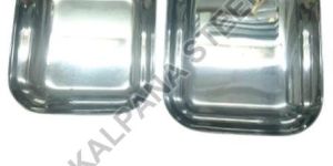 Stainless Steel 2 in 1 Compartment Dinner Plate