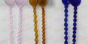 Twisted Glass Spoon