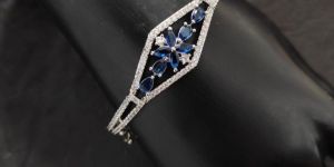 Silver Polish American Diamond Bracelet