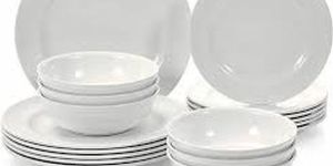 Plain Ceramic Dinner Set of 12 Pieces