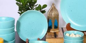 Plain Ceramic Dinner Set of 19 Pieces