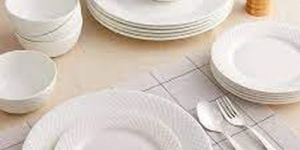 Plain Ceramic Dinner Set of 8 Pieces