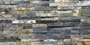 Silver Shining Panel Stone Wall Cladding