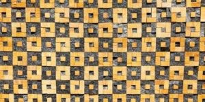 Teak Galaxy Mosaic Stone Wall Cladding