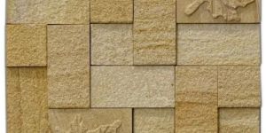 Teak Leaf CNC Natural Stone Wall Cladding