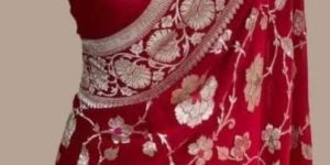 Semi Georgette Banarasi Saree Minakari Patola