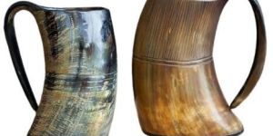 Viking Ox Horn Beer Mug