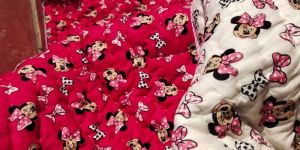 Red Micky Mouse Printed Quilt