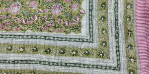 Reversible Green Queen Size Quilt