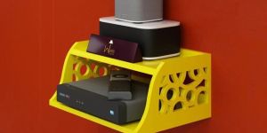 Wooden Set Top Box Wall Shelf