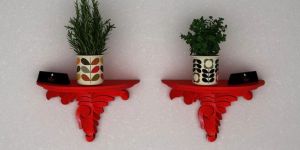 Wooden Wall Bracket Rack