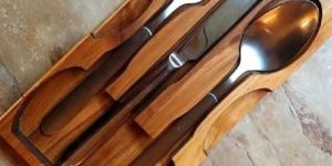 Wooden Cutlery Box