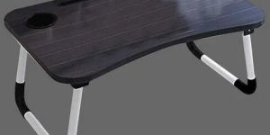 Kids Black Wooden Laptop Table