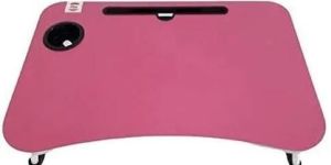 Pink Wooden Laptop Table
