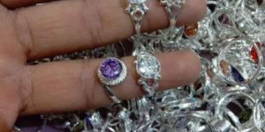 Silver Gemstone Ring