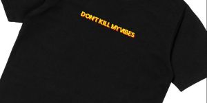 Black Quote Printed T Shirt