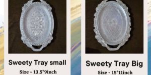 Sweety Tray Big Silver Plated Tray
