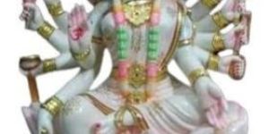 White Marble Gayatri Mata Statue