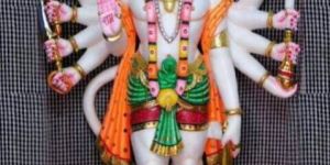 White Marble Panchmukhi Hanuman Statue